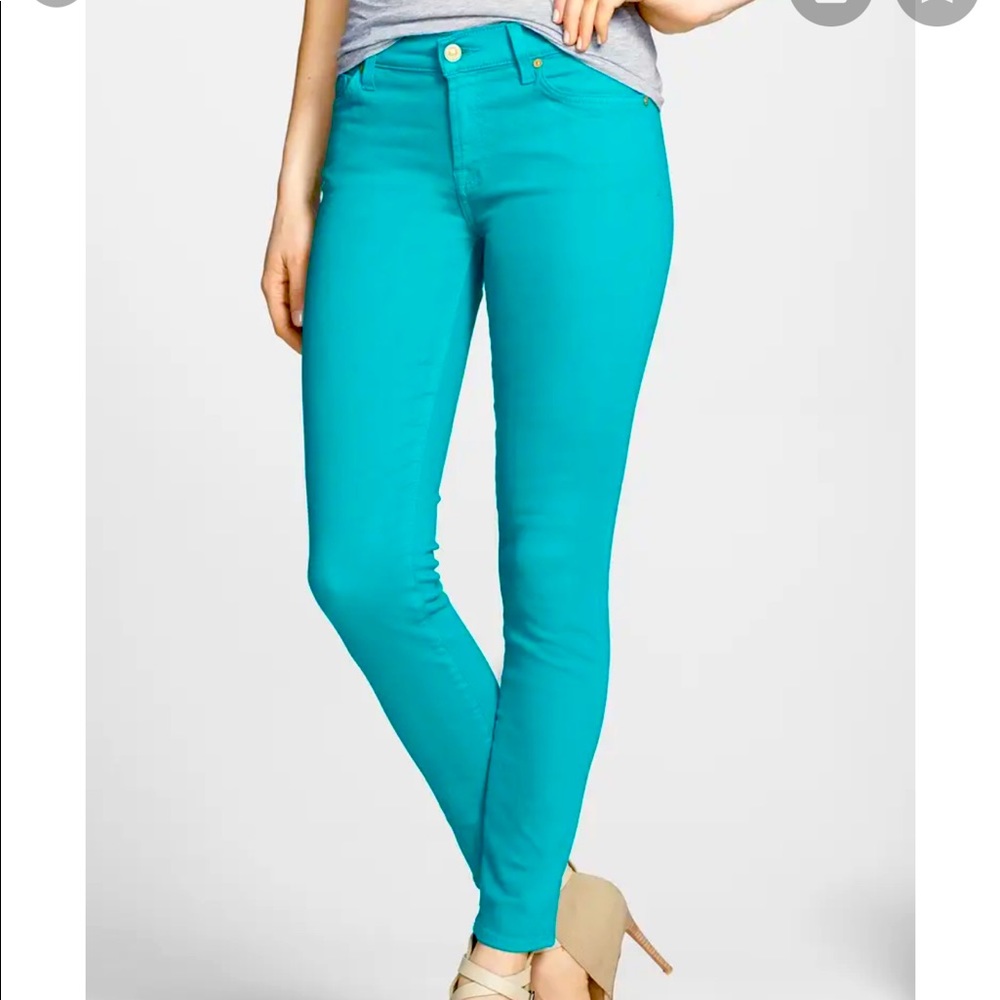 7 for All Mankind The Ankle Skinny Colored Jean